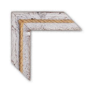 Antique White with Rope AWR Corner Sample