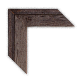 1 ½” Barnwood with Cap BW1 Corner Sample