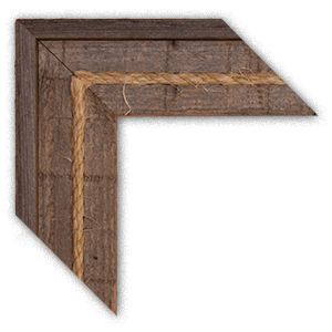 Barnwood with Rope & Cap ROF Corner Sample